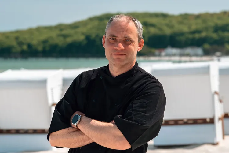 Thomas Fietz, Frühstücksleiter im Arkona Strandhotel am Strand von Binz