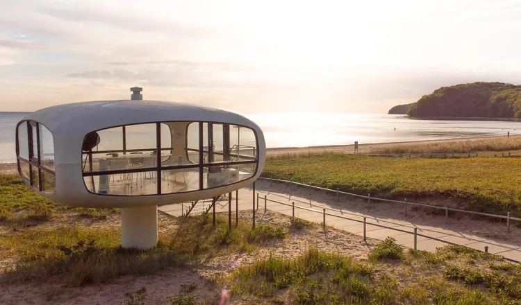 Müther-Turm in Binz – Symbol für Innovation und Teil des nachhaltigen Engagements im Arkona Strandhotel